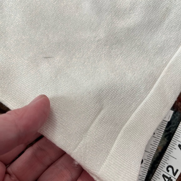 Retrofete mini Dress champagne shimmer White mirror sequins long sleeve XS READ - Picture 9 of 13